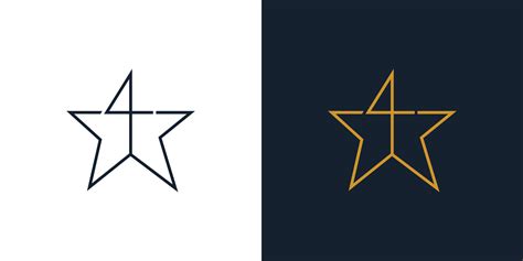 Modern and simple 4 star logo 20274378 Vector Art at Vecteezy