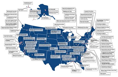 Air Force Bases In Usa Map - Map