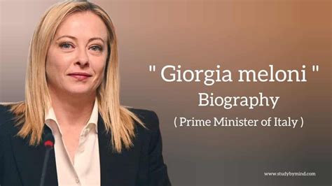 Giorgia Meloni Biography in English (Prime Minister of Italy) - Study ...