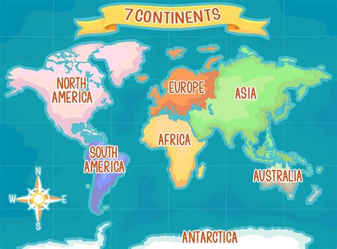 World Geography Map Continents