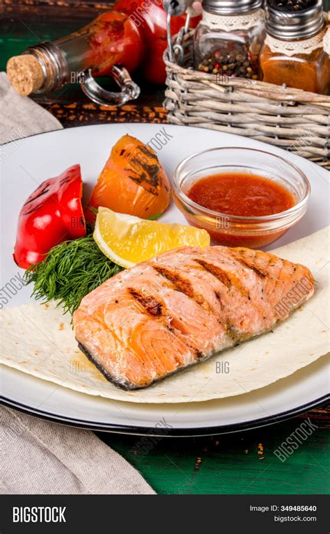 Grilled Salmon Steak Image & Photo (Free Trial) | Bigstock