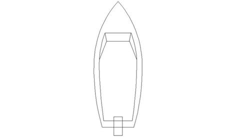 Drawing of boat 2d view shown in autocad - Cadbull