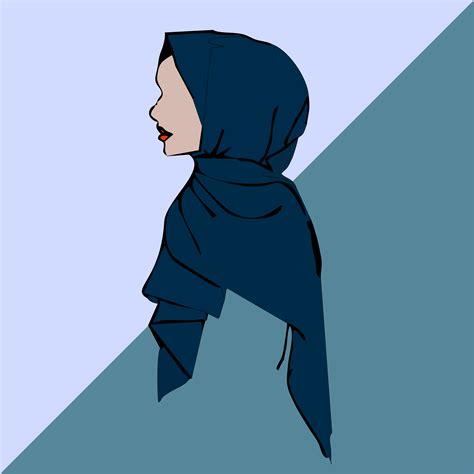 How To Draw Hijab Cartoon at How To Draw