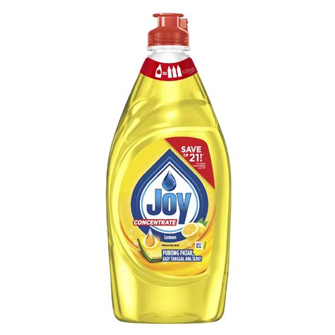 Joy Lemon Dishwashing Liquid Bottle (495mL) | Shopee Philippines