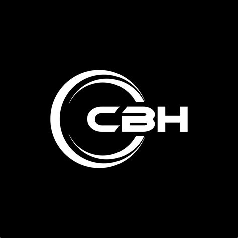 CBH letter logo design in illustration. Vector logo, calligraphy ...