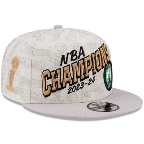 Men's Boston Celtics New Era Cream 2024 NBA Finals Champions Locker ...