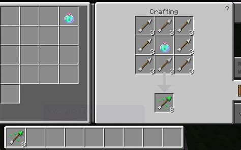 How to make tipped arrows in Minecraft 1.18