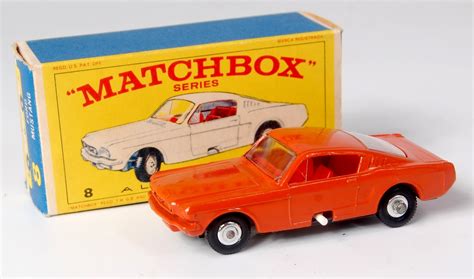 Matchbox, 1-75 series No.8 Ford Mustang, burnt orange, red interior ...