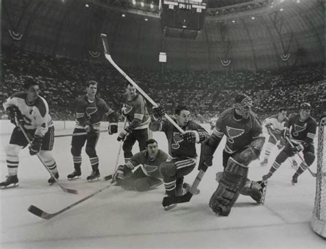 The Blues playing at the St. Louis Arena, 1968. : r/stlouisblues