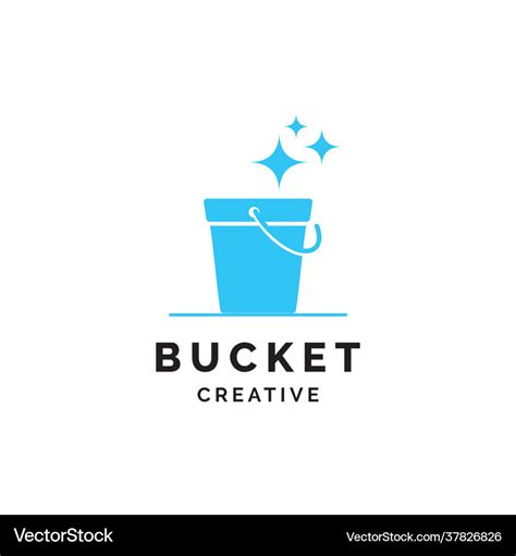 Bucket logo design Royalty Free Vector Image - VectorStock