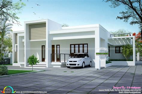 flat roof design nz | Kerala house design, Single floor house design ...