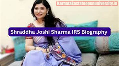 Shraddha Joshi Sharma IRS Biography, Early Life & Education, Net Worth