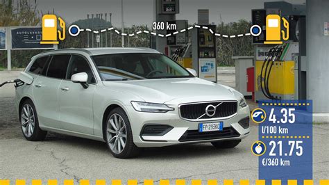 Volvo V60 D4 2019, prueba de consumo real