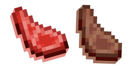 Minecraft Mutton Raw and Cooked Curseur – Custom Cursor