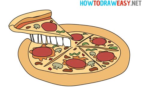 How to Draw a Pizza #Pizza #Drawing #EasyDrawing #DrawingTutorials # ...