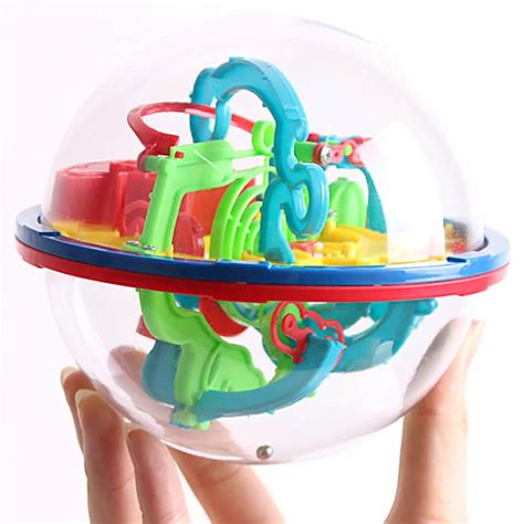 100 Levels 3D Magic Maze Ball Rolling Ball Puzzle Game Intellect Ball ...