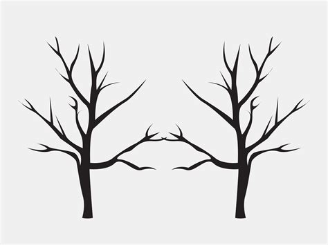 tree in autumn, tree branch, dead tree 4266927 Vector Art at Vecteezy