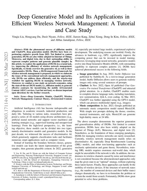 Deep Generative Model and Its Applications in Efficient Wireless ...