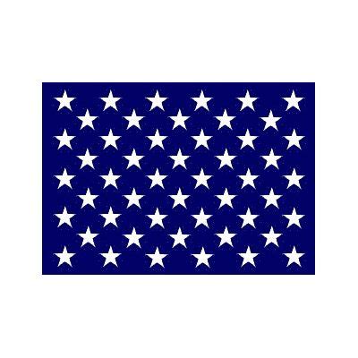 13 x 15 in. 50 Stars U. S. Union Jack