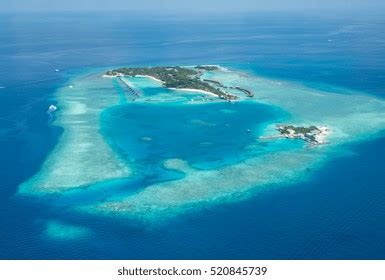 Tropical Islands Atolls Maldives Aerial View Stock Photo 520845739 ...