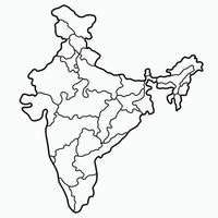 Blank India Map