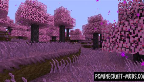 Cherry Blossom - Biome Mod For Minecraft 1.14.4 | PC Java Mods