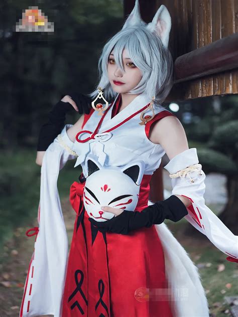 Anime Fox Fairy Cosplay Game Genshin Impact Kitsune Saiguu Costumes ...