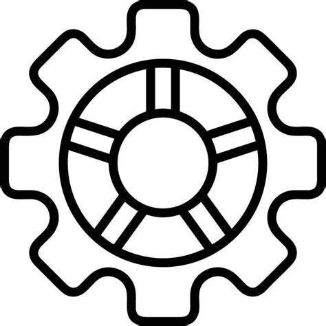 Gear setting symbol icon vector image. Illustration of the industrial ...