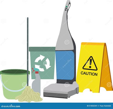 Cleaning Icons Set stock vector. Illustration of construction - 51832341