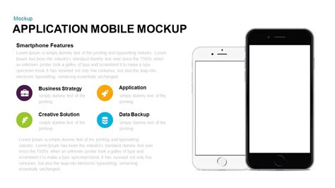 Application Mobile Mockup Template for PowerPoint and Keynote