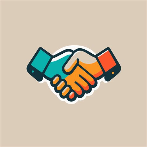 hand shake logo, handshake icon design template simple flat vector ...