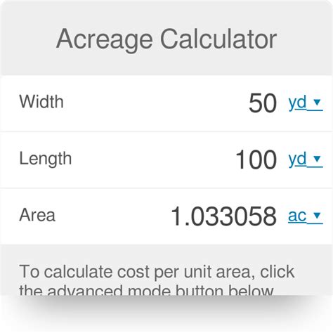 Acreage Calculator - Omni