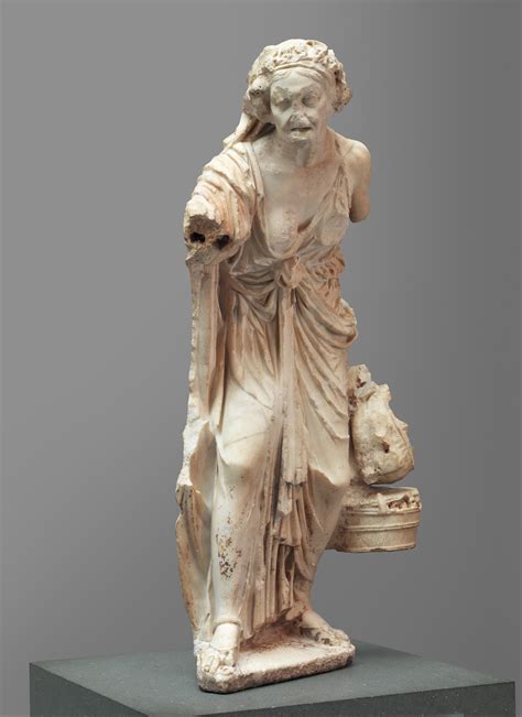 Marble statue of an old woman | Roman | Early Imperial, Julio-Claudian ...