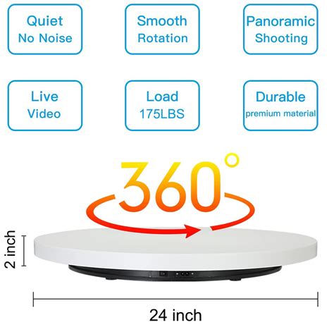 おすすめ特集 WoodbellmuYuanj Motorized Turntable Display 360 Degree Electric ...