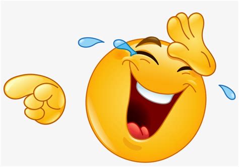 Smiley Lol Emoticon Laughter Clip Art - Laughing Pointing Emoji - Free ...