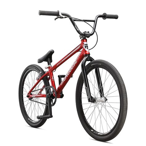 Mongoose Title 24 BMX Race Bike With 24-Inch Wheels In Red For Beginner ...