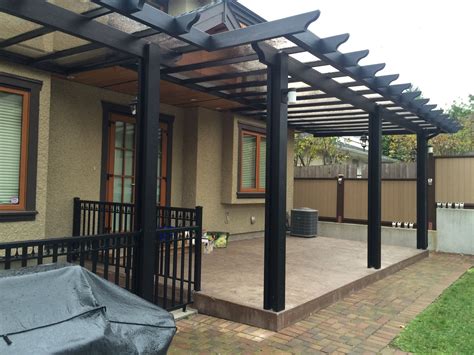 Black Pergola Glass Patio Cover | Pergola, Pergola ideas for patio ...