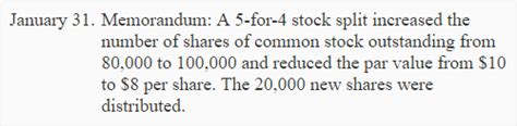 Stock split - explanation, example and memorandum entry | Accounting ...