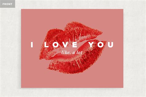 Printable "I Love You" Card Template ~ Stationery Templates on Creative ...