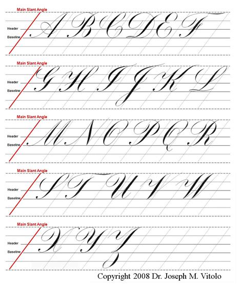 Cursive Writing Uppercase Letters