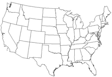 50 States Map Blank United States Map Gambaran | Porn Sex Picture