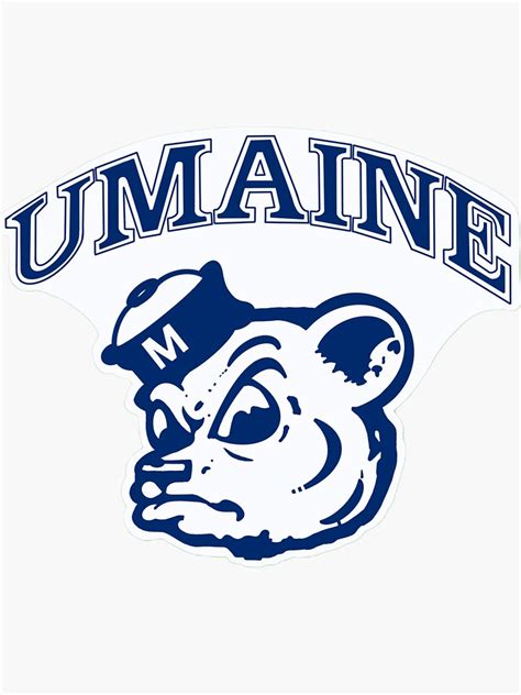 "Vintage UMaine Black Bears Logo" Sticker for Sale by PlumAdorable ...