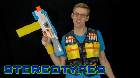 NERF STEREOTYPES | THE OFF-BRAND NERFER - YouTube