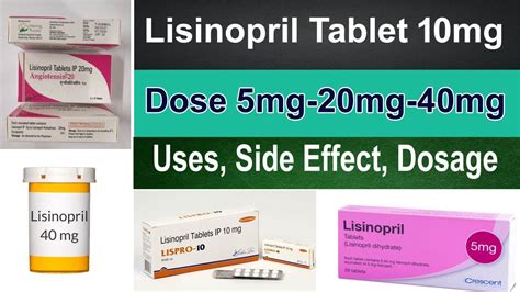 Lisinopril 10 mg tablet - Lisinopril Dosage 5 mg, 10 mg, 20 mg, 40 mg ...