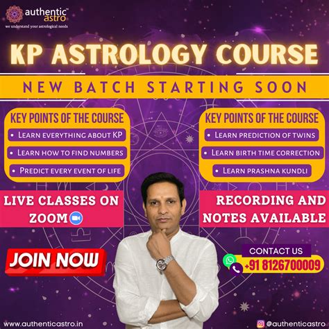 KP Astrology Course - Authentic Astro