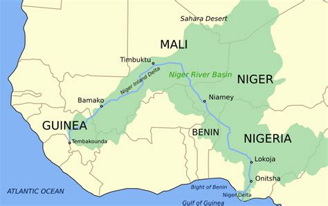 Image: Niger river map