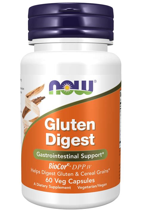 NOW Supplements, Gluten Digest with BioCore®DPP IV, Gastrointestinal ...