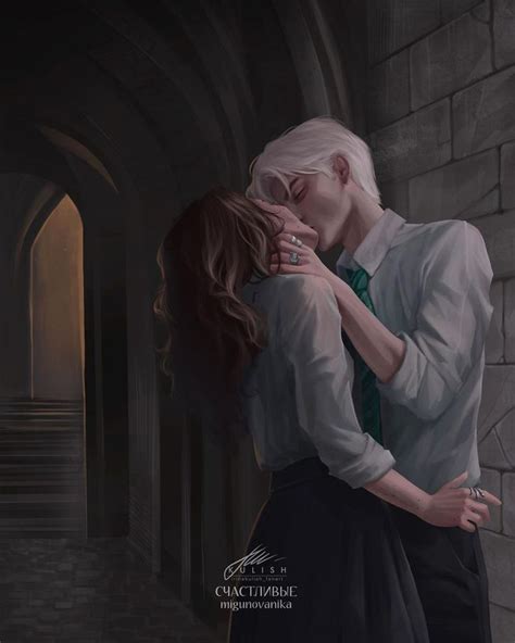 Draco Malfoy and Hermione Granger | Dramione fanart (@irinakulish ...