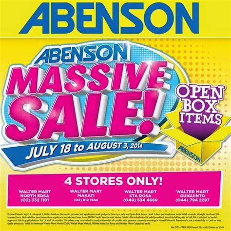 Appliances For Sale: Abenson Appliances For Sale