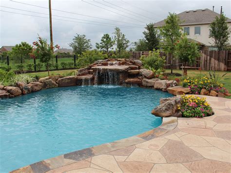 Free Waterfall Swimming Pool Designs With Low Cost | Home decorating Ideas